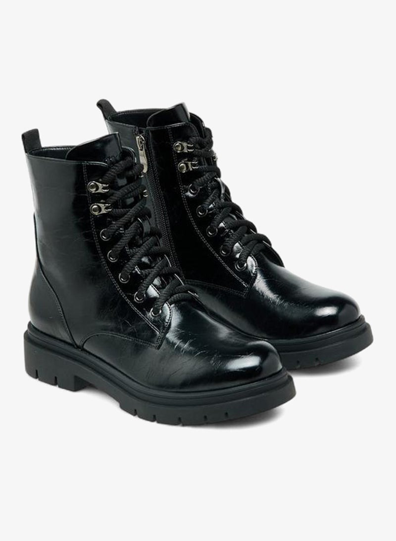MISSY Women Zip Closure High Ankle Boots - Image 2