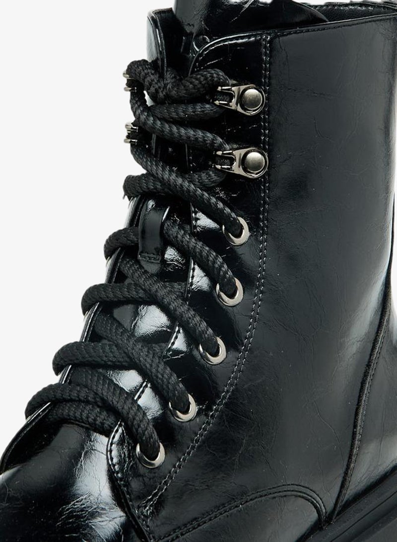 MISSY Women Zip Closure High Ankle Boots - Image 4