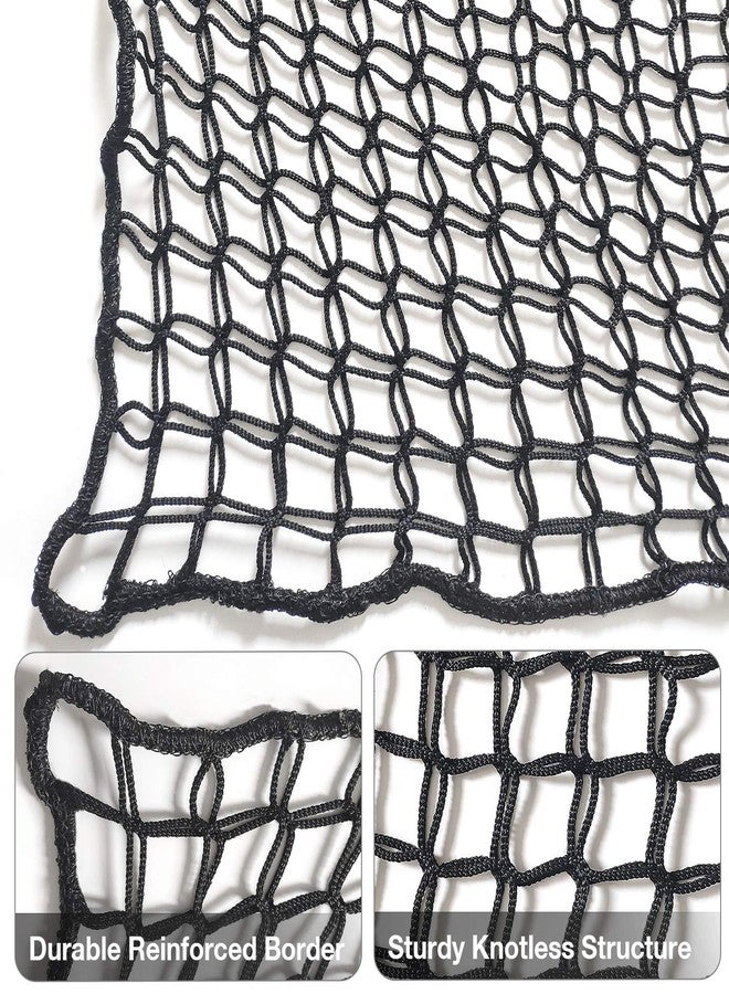 Jalunth Kids Playground Play Safety Net - Climbing Cargo Net Treehouse Accessories Outdoor Equipment Set Double Layers Heavy Duty Backyard Net Bridge for Tree House Tree Fort Back Yard (6.5' x 9.8') - Image 2