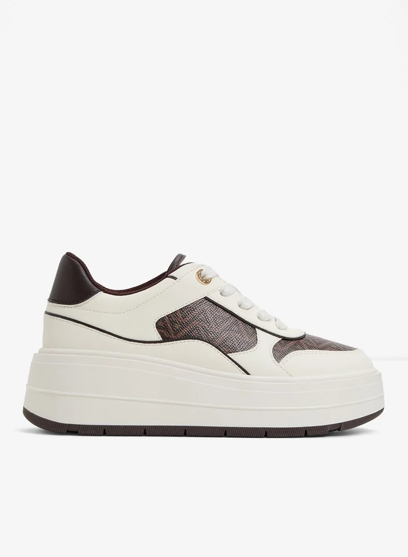 WHALLIAN Monogram Platform Sneakers