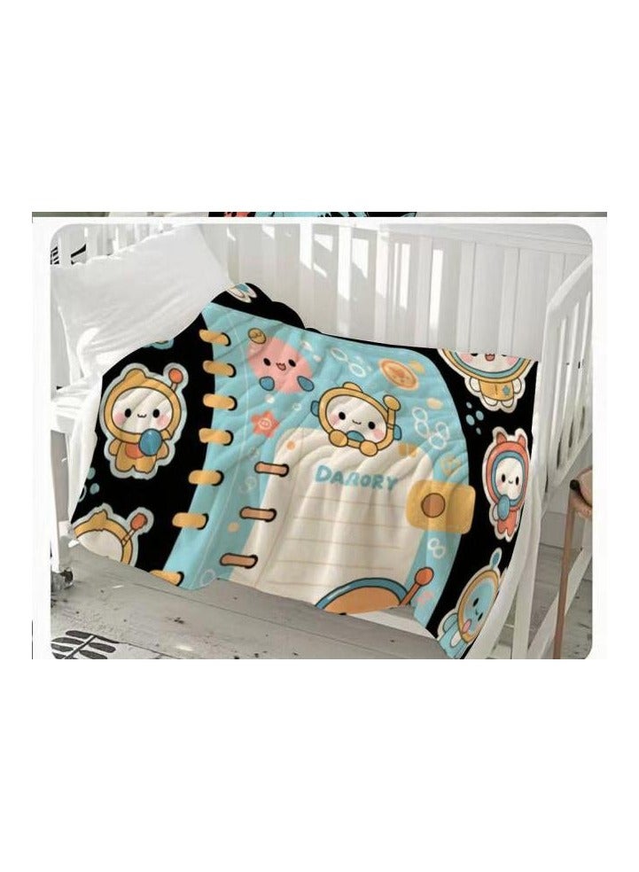 general Children's or student cartoon flannel thin blanket (warm and comfortable, suitable for sleep, games) 100cm*150cm - Image 3