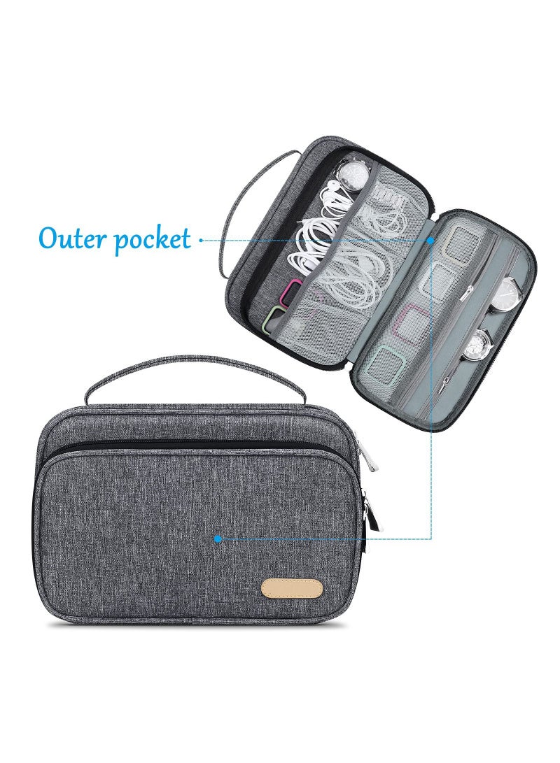 36 Watch Bands Storage Case, Spill-resistant Watch Band Organizer Bag, Watch Straps Carrying Holder Pouch for Apple Watch Bands, Watch Band Pin and Other Accessories (Grey) - Image 4