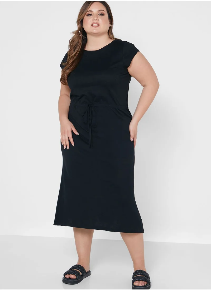 Only Carmakoma Tiered Knitted Dress