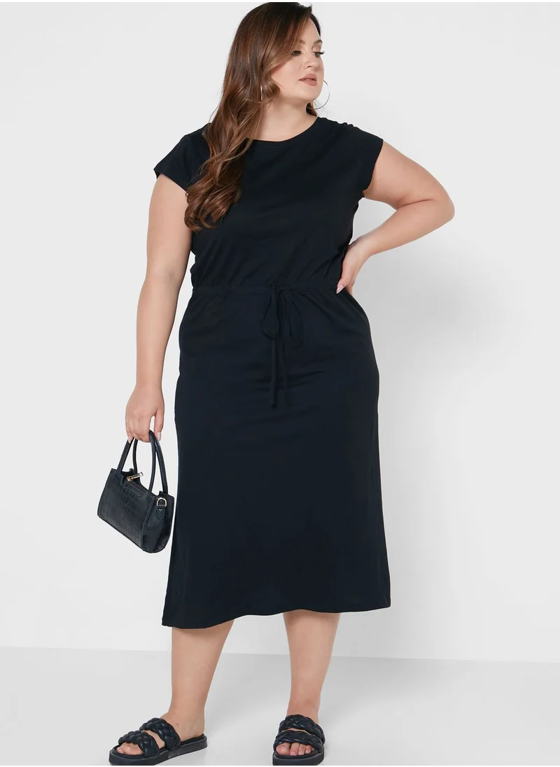 Only Carmakoma Tiered Knitted Dress
