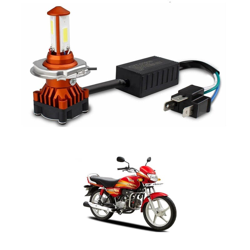 XZRTZ H4 LED Motorcycle Headlight Bulb Hi/Lo Beam LED Car Headlight H4 Headlamp Compatible With H-ero HF-Deluxe - Image 5
