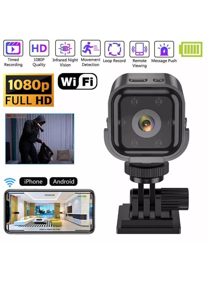 Rechargeable 960mAh HD 1080P Wireless WiFi CCTV Mini IP Camera Home Security Cam - Image 1