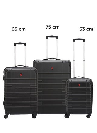 Amplar 3 Piece 53+65+75cm Hardside Non-Expandable Check-In Luggage Trolley Set Black - 653149 - pzsku/Z77F3F38F55B81FDBEF45Z/45/_/1709726132/46c4cae9-28c7-490f-9f6b-4059ff1a07de