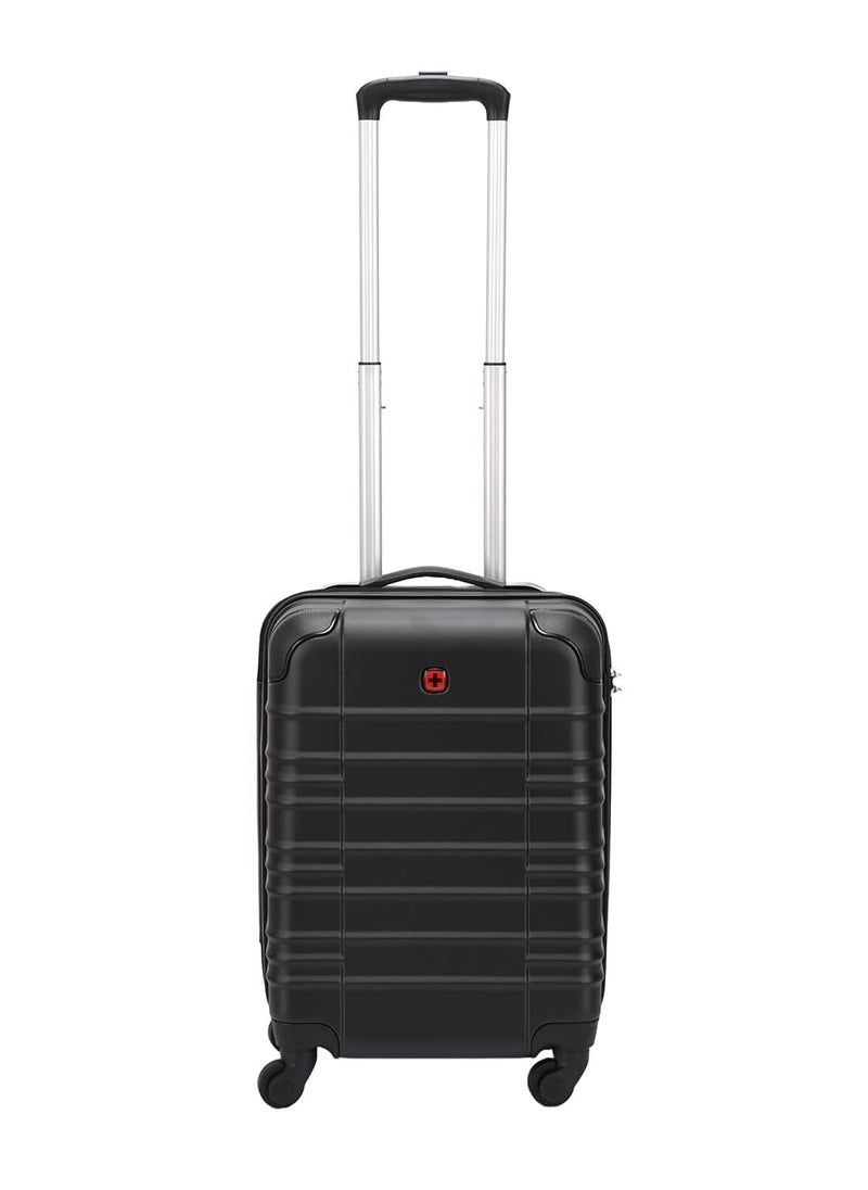 Amplar 3 Piece 53+65+75cm Hardside Non-Expandable Check-In Luggage Trolley Set Black - 653149
