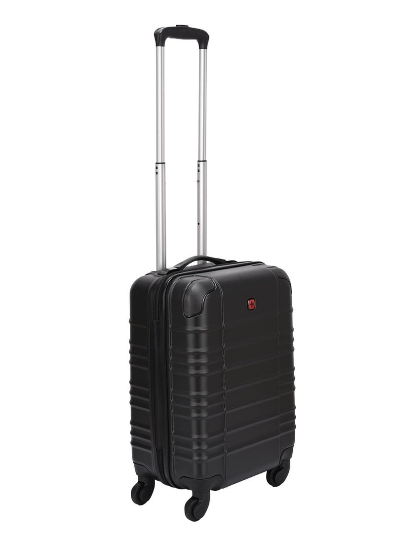 Amplar 3 Piece 53+65+75cm Hardside Non-Expandable Check-In Luggage Trolley Set Black - 653149