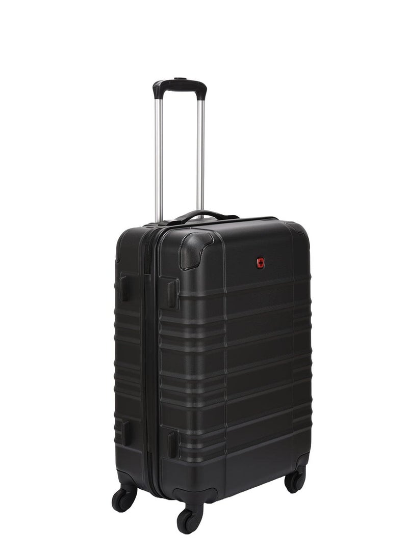 Amplar 3 Piece 53+65+75cm Hardside Non-Expandable Check-In Luggage Trolley Set Black - 653149