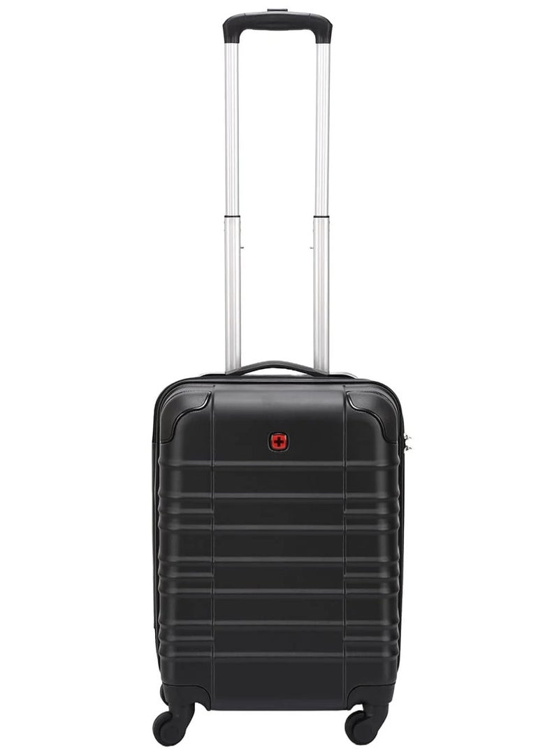 Wenger Amplar 3 Piece 53+65+75 Cm Hardside 4-Double Wheeled Non-Expandable Check-In Luggage Trolley Set - Black - Image 3