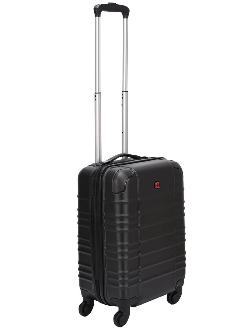 Wenger Amplar 3 Piece 53+65+75 Cm Hardside 4-Double Wheeled Non-Expandable Check-In Luggage Trolley Set - Black - Image 4