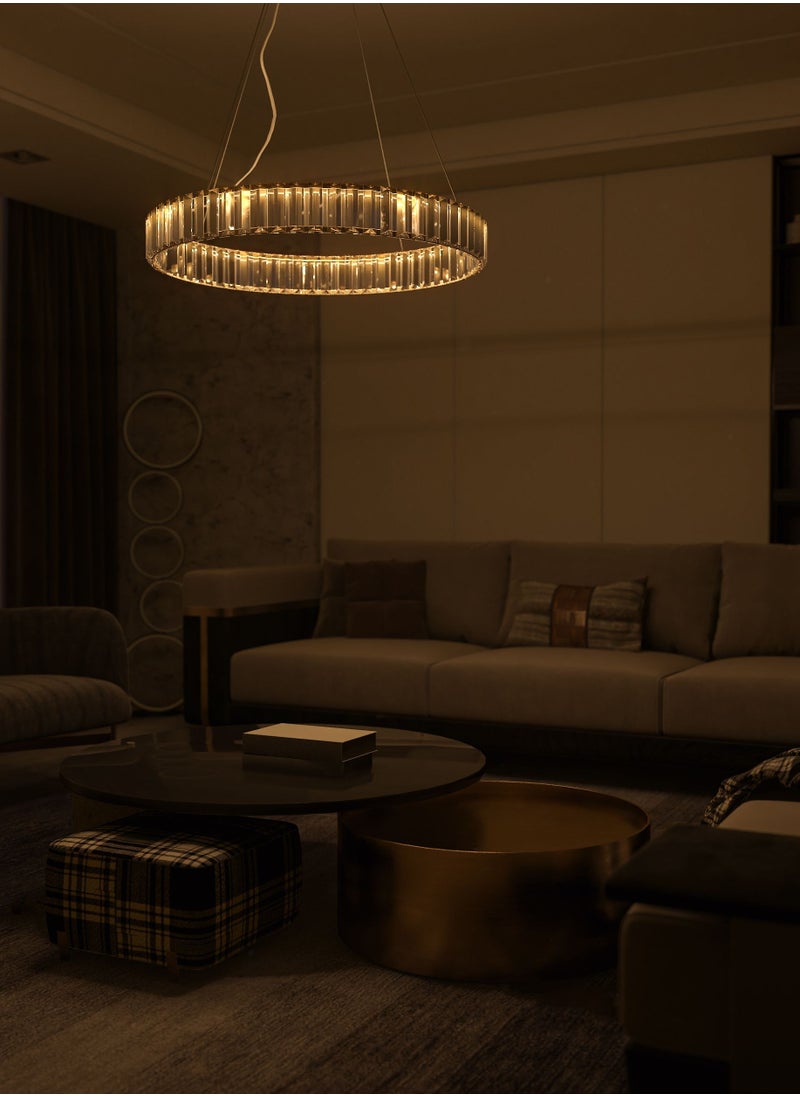 UCANDLE Neoclassical Crystal Circular Chandelier  - Image 4