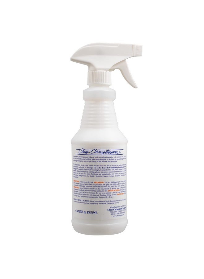 Chris Christensen Ice On Ice Detangler And Finishing Dog Spray Groom Like A Professional Ready To Use Helps Brush/Comb Glide Through Coat Conditions No Residue All Coat Types Made In Usa 16 Oz  - Image 3