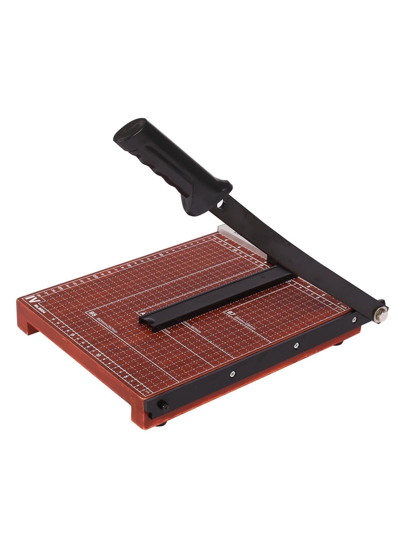 Deli A4 Size Wooden Base Paper Trimmer With Handle - Image 2