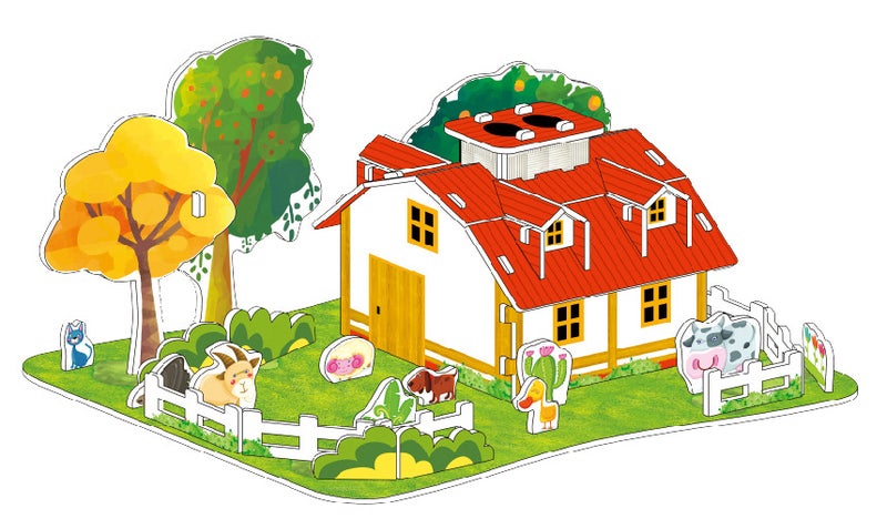 Diy Children'S New 3D Puzzle Model School Gift Paper Color Handmade Puzzle Toys Quality Assurance - Image 1