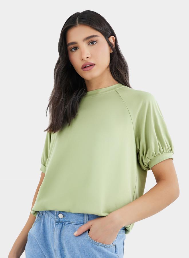 Take Two Solid Raglan Sleeve Regular Fit T-Shirt - Image 1