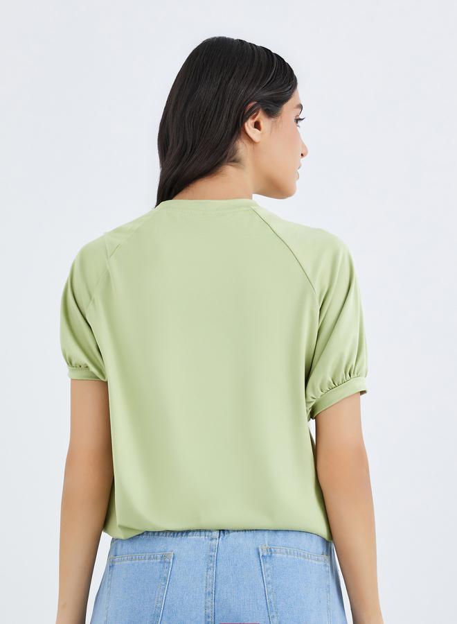 Take Two Solid Raglan Sleeve Regular Fit T-Shirt - Image 4