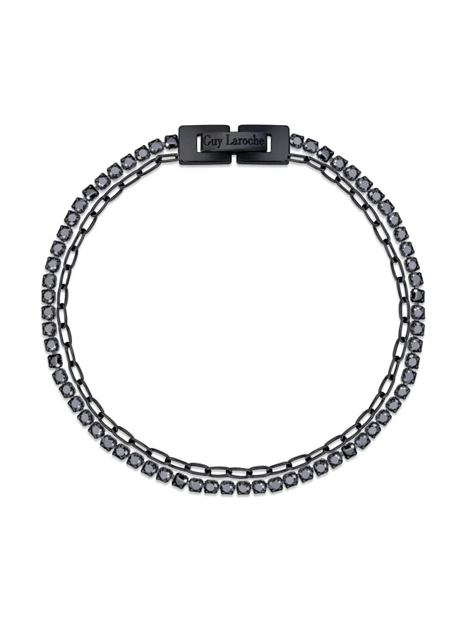 Guy Laroche Gabin Black Bracelet for Unisex