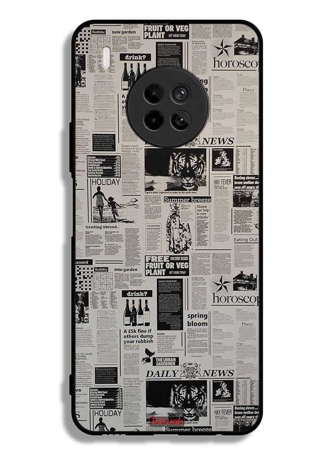 Tolwak Huawei Y9a Protective Case Cover Newspaper Recording - Image 2
