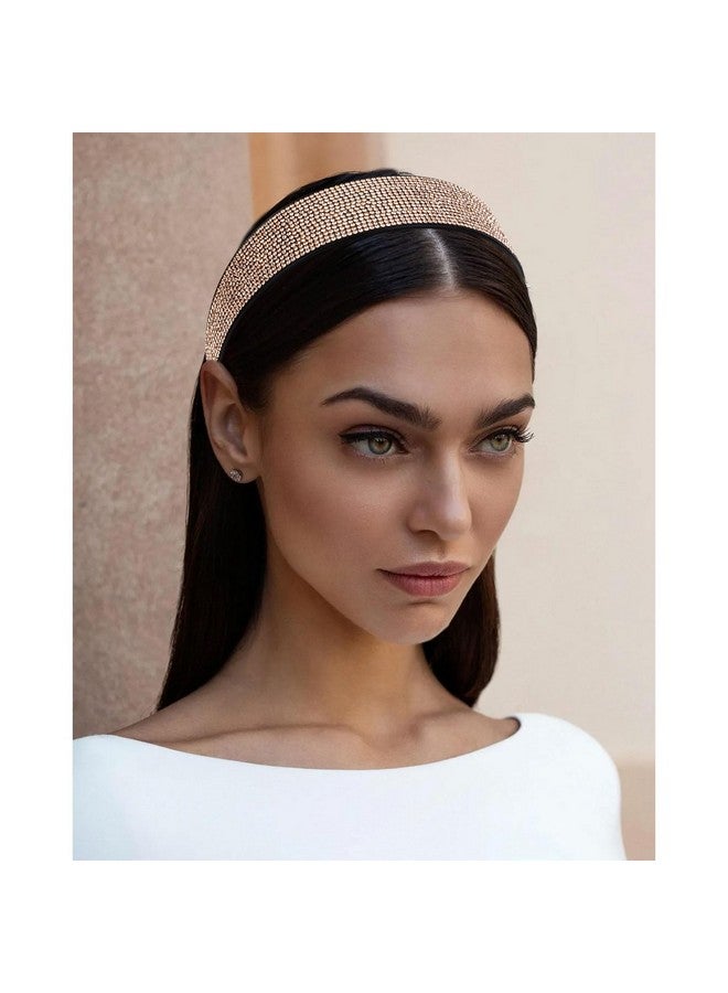 Amariver Sparkly Rhinestone And Diamond Headband - Shiny Crystal, Glitter, Wide Fashion Jeweled Hair Accessory For Women And Girls - Image 4