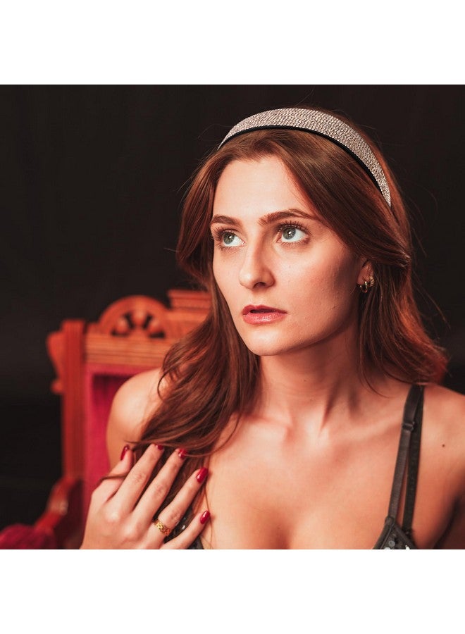 Amariver Sparkly Rhinestone And Diamond Headband - Shiny Crystal, Glitter, Wide Fashion Jeweled Hair Accessory For Women And Girls - Image 5