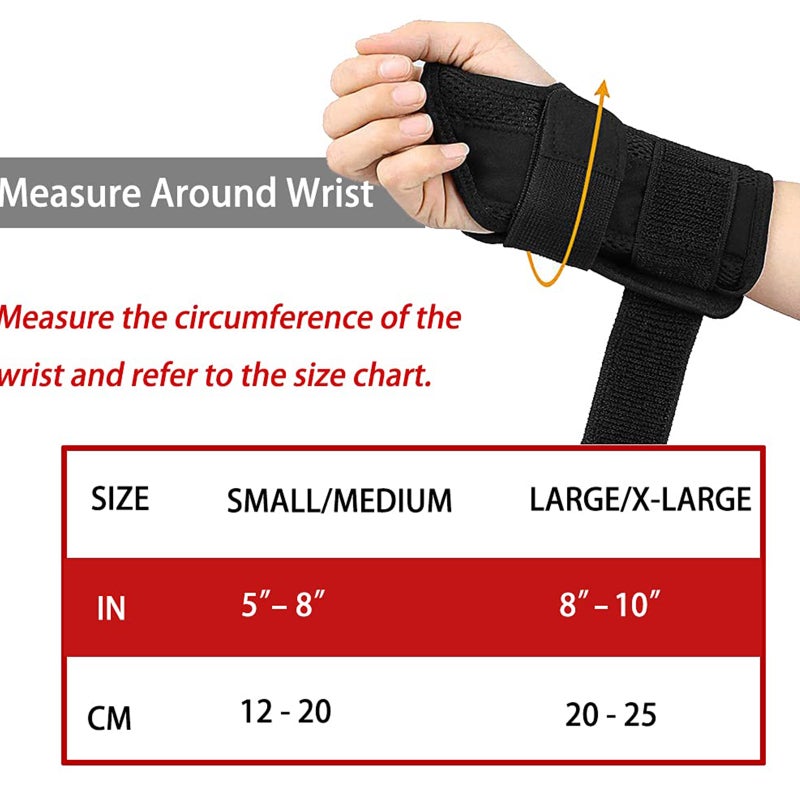 Wrist Brace: Small/Medium Beige-Right, Ergonomically Designed Adjustable Splint - Premium Breathable Material, Carpal Tunnel Support for Pain Relief, Sleep, Gym, Typing, Driving, Men, Women - Image 2