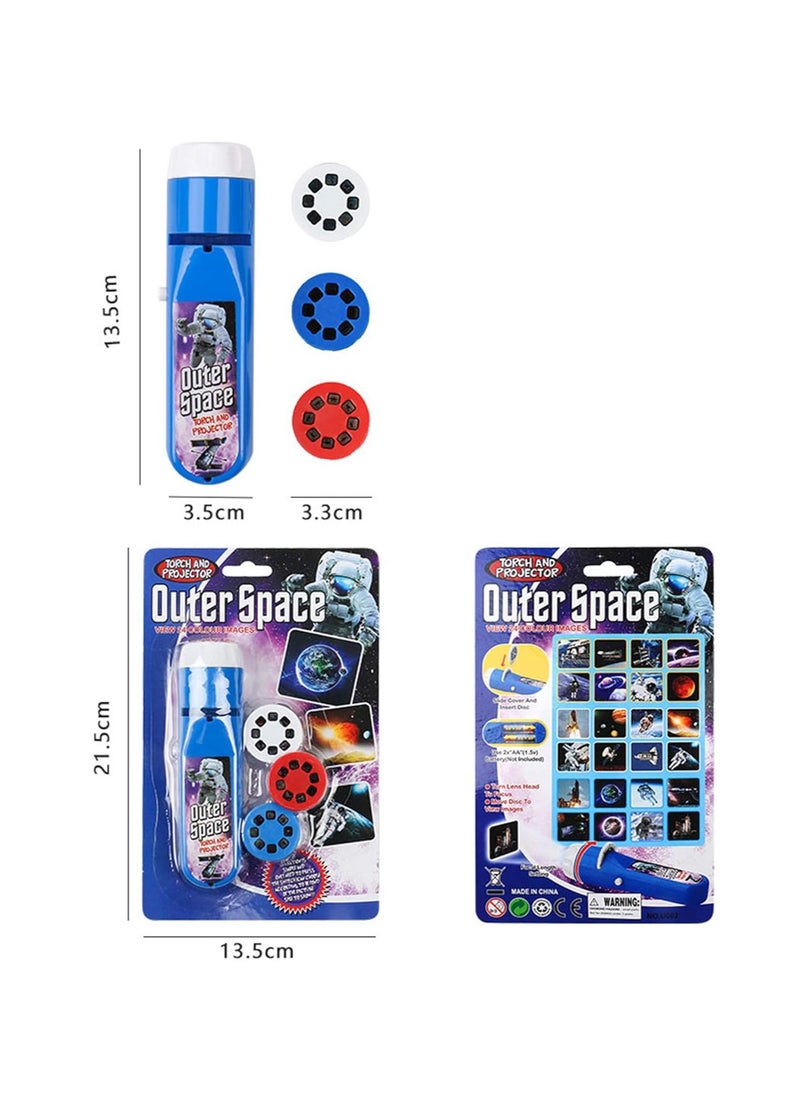 Generic - Children's Projector Toy Educational Science Set Wall Ceiling Tent Flashlight Toddler Flashlight Gift for Boys Girls (Space) - Image 1