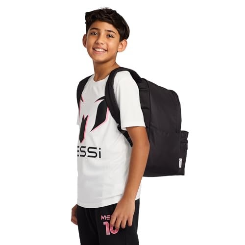 Messi Women's Lifestyle Backpack, Bookbag with Pockets & Adjustable Straps, Black, One Size - Image 5