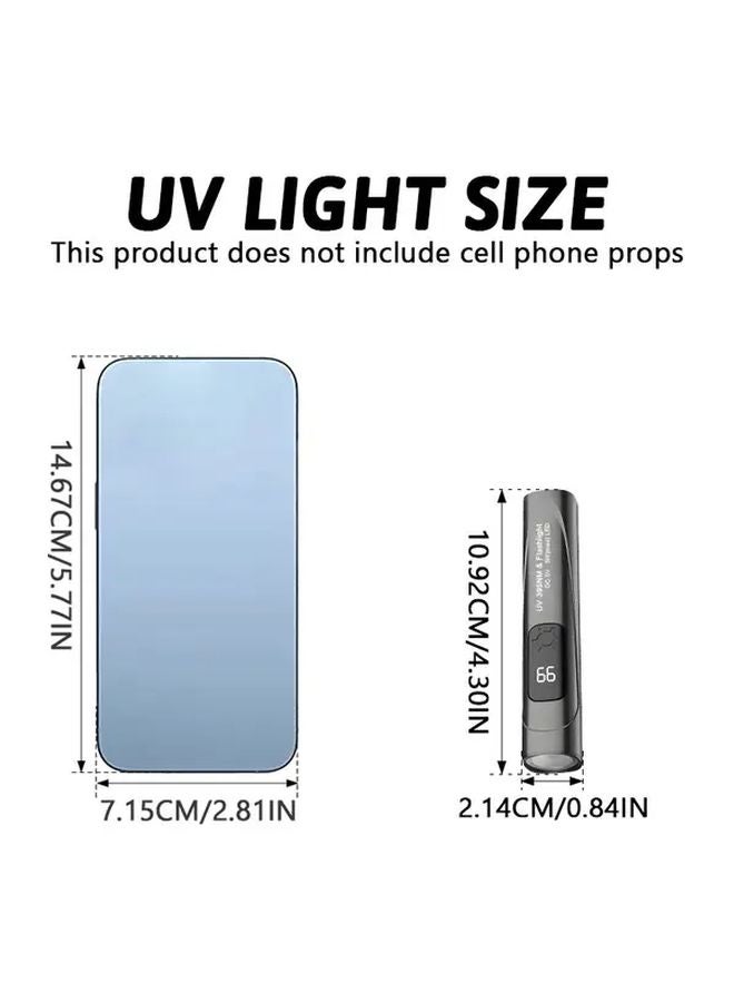 Mini UV Lamp 395NM USB Rechargeable Handheld Flashlight Portable Resin Curing Lamp With Countdown Function - Image 4