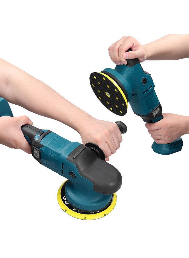 150mm Brushless Motor Cordless Orbital Sander Wood Grinder Electric Car Polisher Multifunctional Wood Metal Waxing Polishing Grinding Sanding Machine 6 Speed Adjustable Orbital Sander  - Image 3