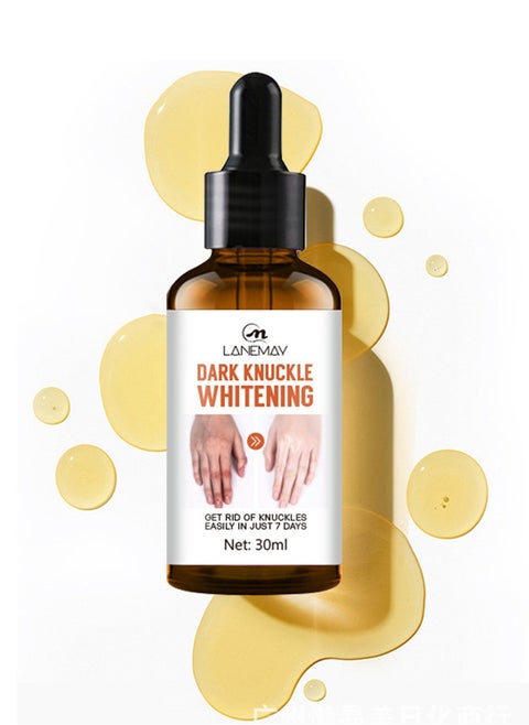 Dark Knuckle Whitening Serum, Moisturizing, Exfoliates and Reduces Unbalanced Pigmentation, for Removing Dark Elbow and Knee , Brighter, Firmer Skin 30ml