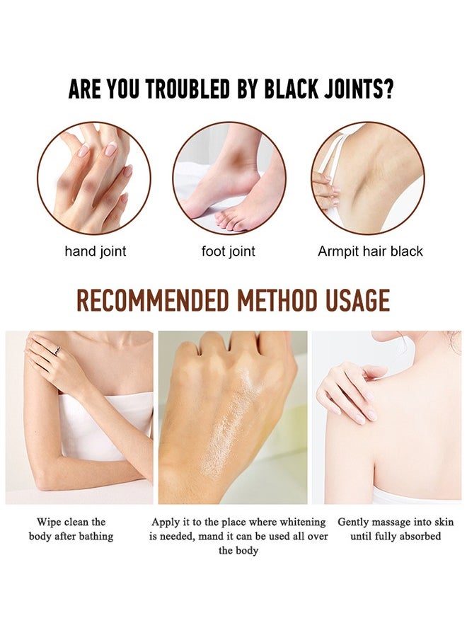 LANEMAY - Dark Knuckle Whitening Serum, Moisturizing, Exfoliates and Reduces Unbalanced Pigmentation, for Removing Dark Elbow and Knee , Brighter, Firmer Skin 30ml - Image 1