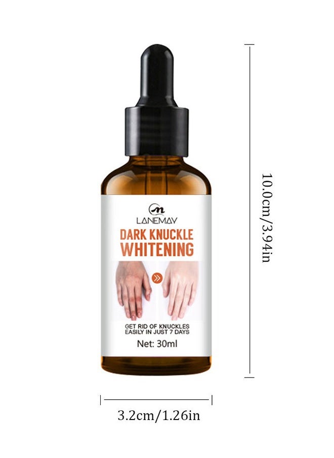 LANEMAY - Dark Knuckle Whitening Serum, Moisturizing, Exfoliates and Reduces Unbalanced Pigmentation, for Removing Dark Elbow and Knee , Brighter, Firmer Skin 30ml - Image 1