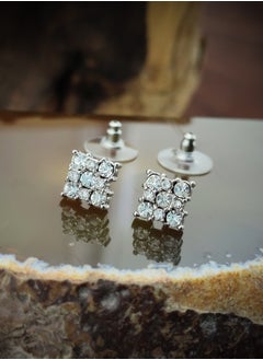 Generic Earring (Prima) cubic zirconia  for women from Butterfly Shenoute - silver color 203  - Image 1