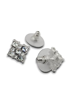 Generic Earring (Prima) cubic zirconia  for women from Butterfly Shenoute - silver color 203  - Image 3