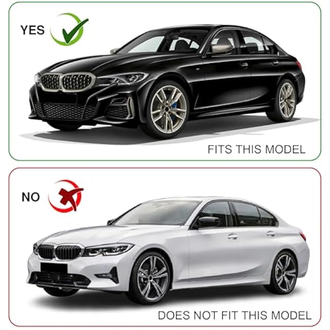 Fancemot Front Bumper Lip Compatible with 3 Series G20 2019-2022, Splitter Spoiler Diffuser Protector Wing Body Kit for BMW 330i 2019-2022, M340i/M340i xDrive 2020-2022 (Carbon Fiber) - Image 3
