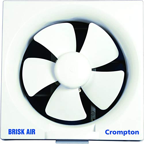 Crompton Brisk Air 150 mm (6 inch) Exhaust Fan for Kitchen, Bathroom and Office (White) - Image 1