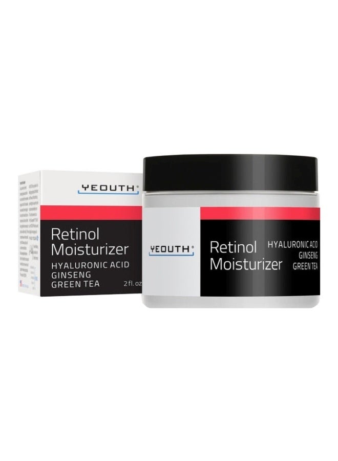 Yeouth Retinol Moisturizer With Hyaluronic Acid, Ginseng, Green Tea, 2Oz