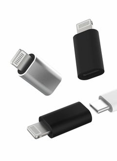 3 PCS USB C Female to Lightning Male Adapter PD Fast Charge Converter