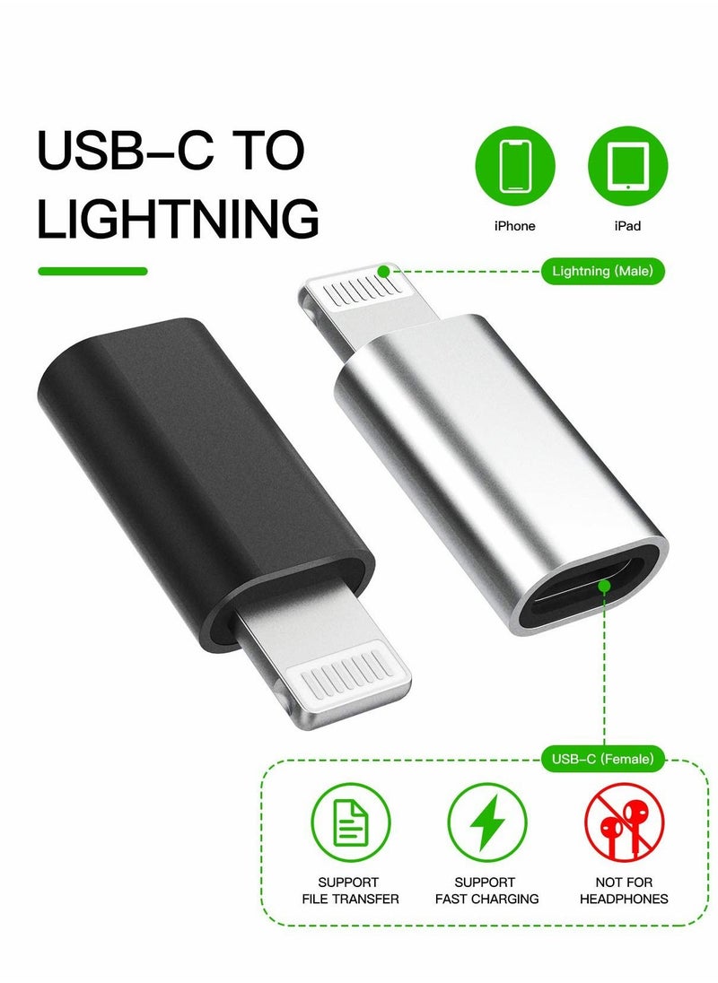 SYOSI - 3 PCS USB C Female to Lightning Male Adapter PD Fast Charge Converter - Image 1