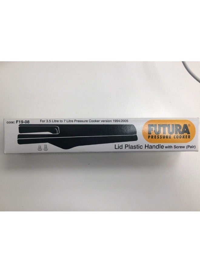 Hawkins Futura Lid Plastic Handle With Screw For 3.5L To 7L Pressure Cooker(Futura Pressure Cooker Lid Plastic Handle F19-08), Black - Image 3