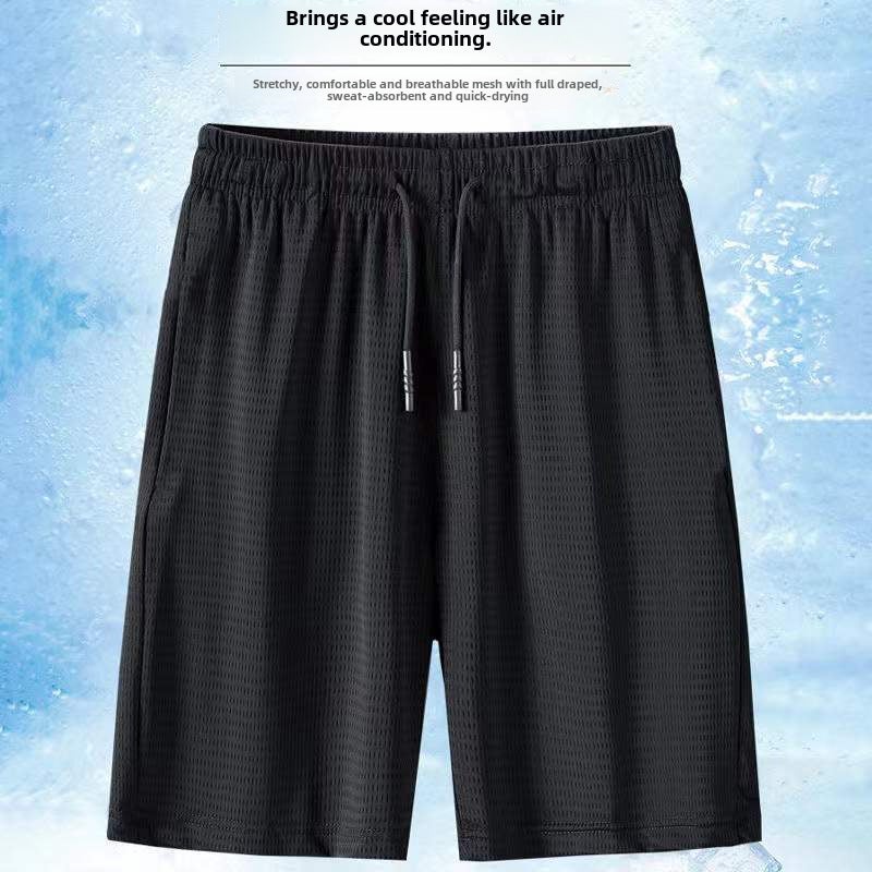 Mens Quick-Dry Mesh Shorts Summer Fitness Casual Breathable mesh  - Image 1