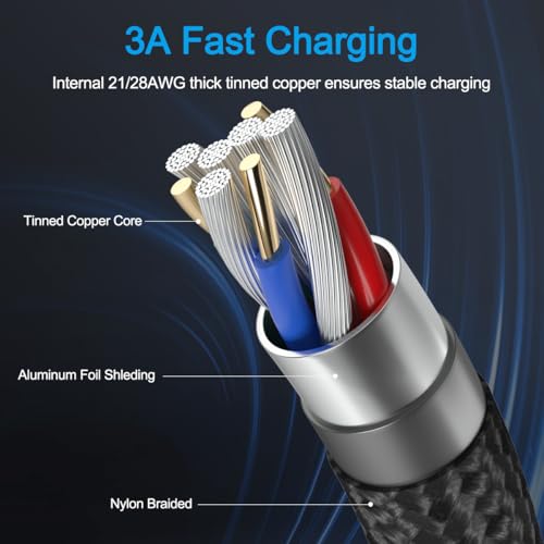 SCOVEE كابل شحن USB SCOVEE لجهاز TI-84 Plus CE، TI-84 Plus C Silver Edition، TI-Nspire CX، TI Nspire CX CAS، TI 89، شاحن بيانات بديل لشركة Texas Instruments - Image 3