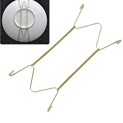 Kawn ® Invisible Stainless Steel Wall Hanging Plate Hook Hanger Dish Display Holder W Shape 6", 2Pcs - Image 4