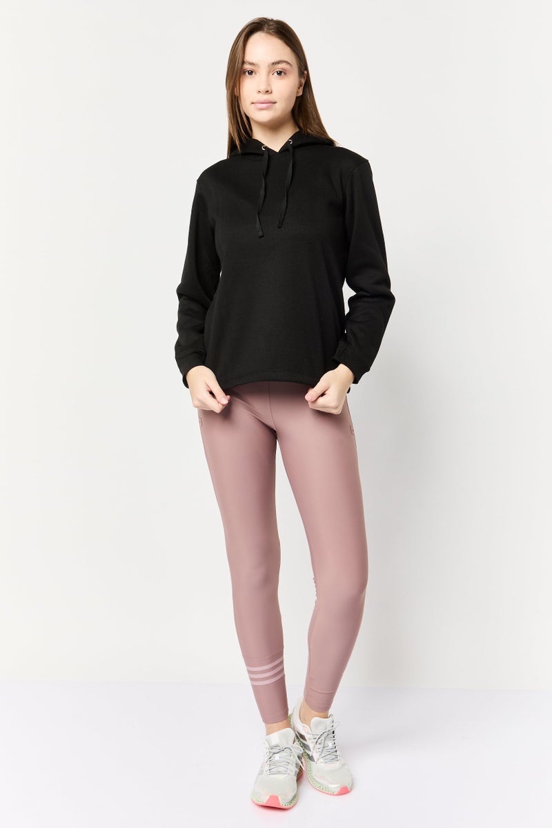 BSP Women Sportswear Fit Long Sleeve Outdoor Hoodie, Black  - Image 3