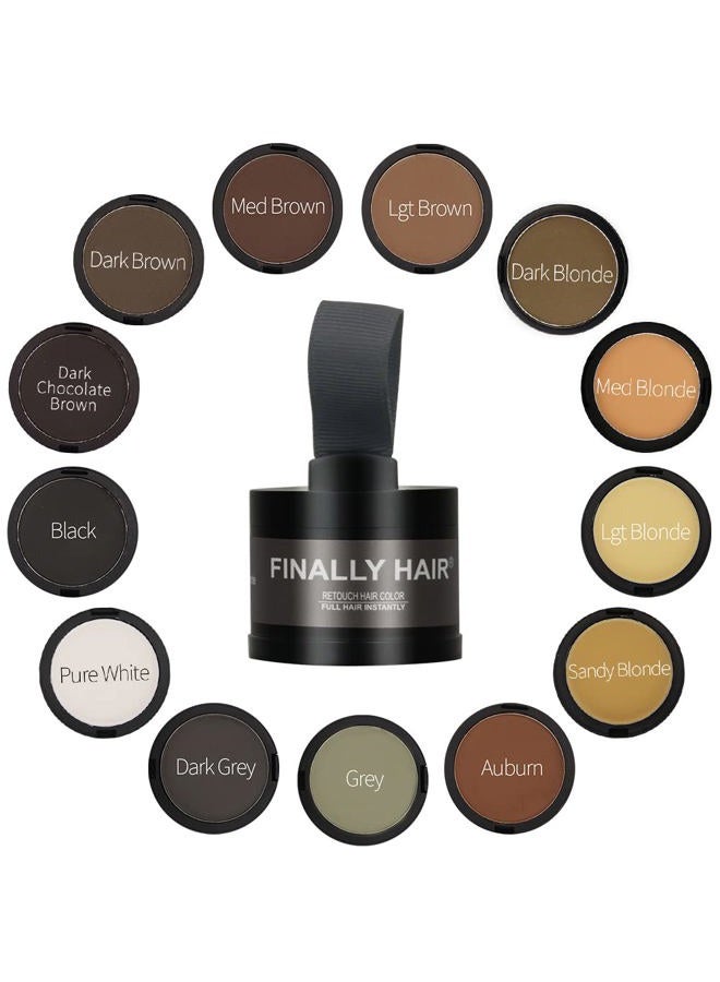 Finally Hair مخفي تساقط الشعر البودرة، مُنشئ خط الشعر، مُعزز الحواجب، مُعبئ اللحية (أبيض نقي، بدون رائحة) - Image 4