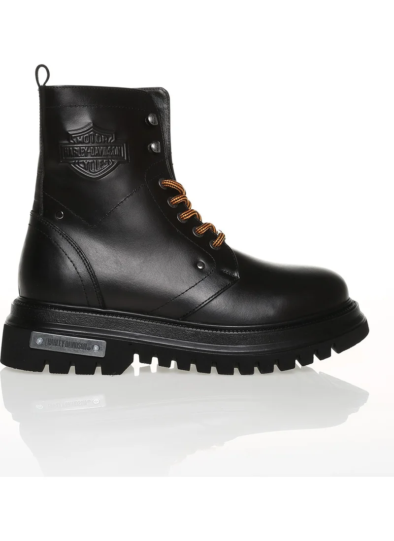 هارلي ديفيدسون Dearie Men's Black Leather Boots