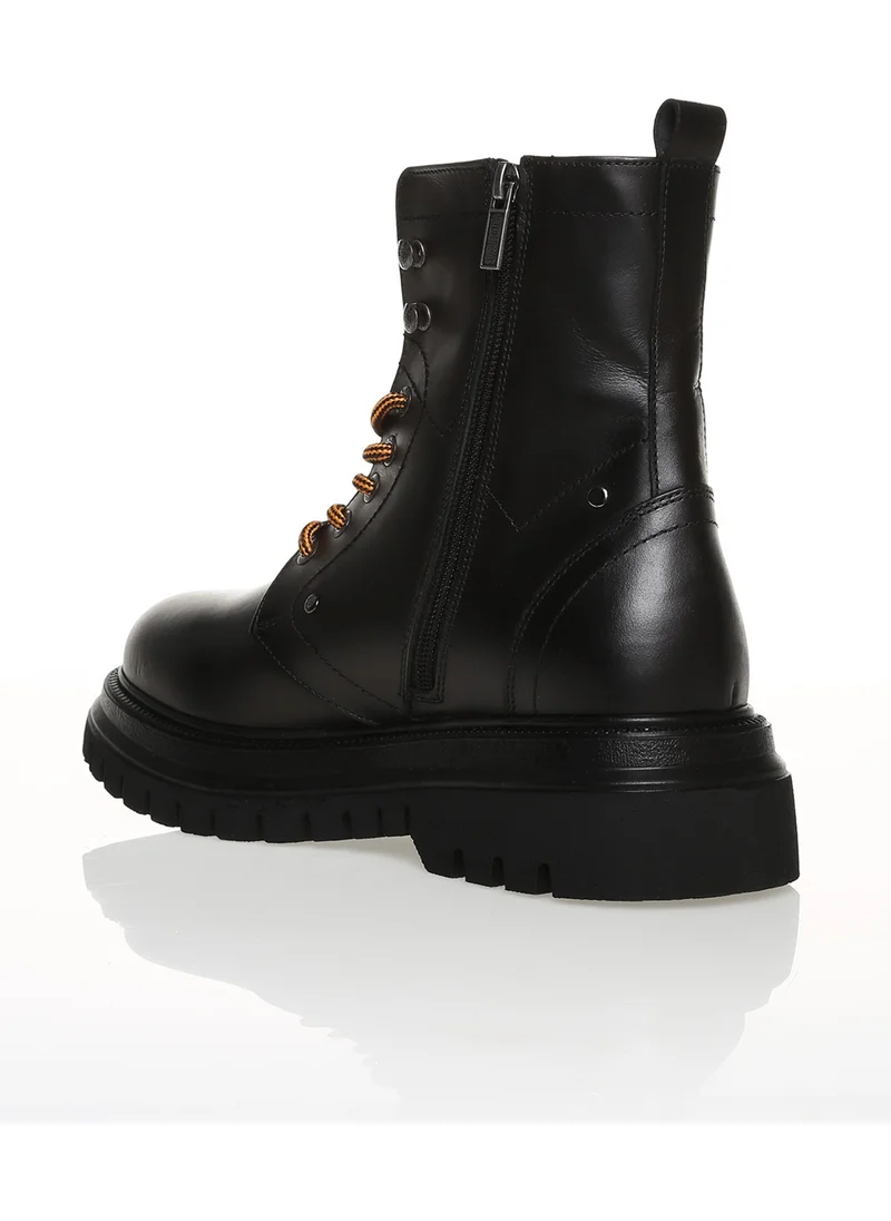 هارلي ديفيدسون Dearie Men's Black Leather Boots
