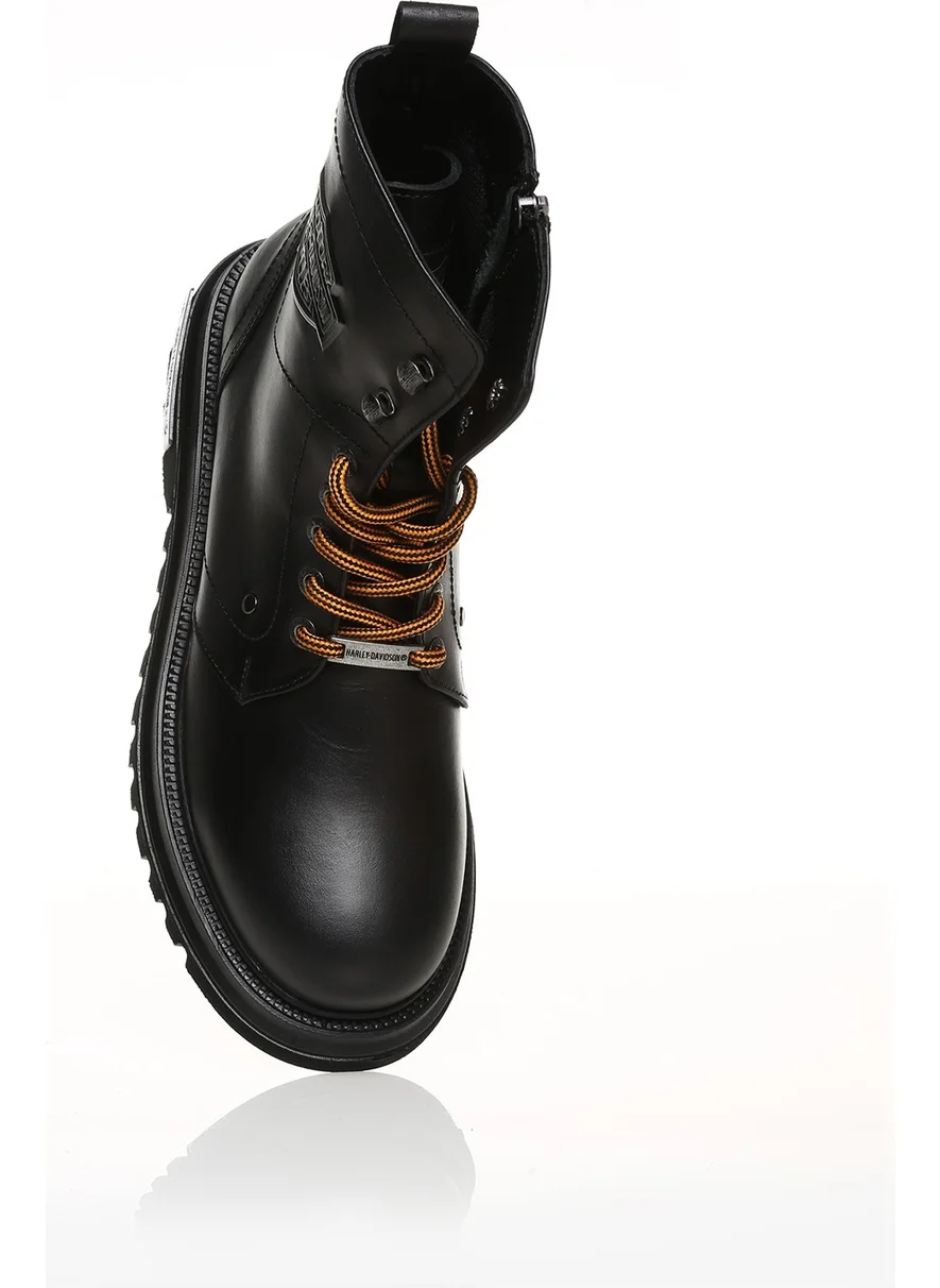 هارلي ديفيدسون Dearie Men's Black Leather Boots